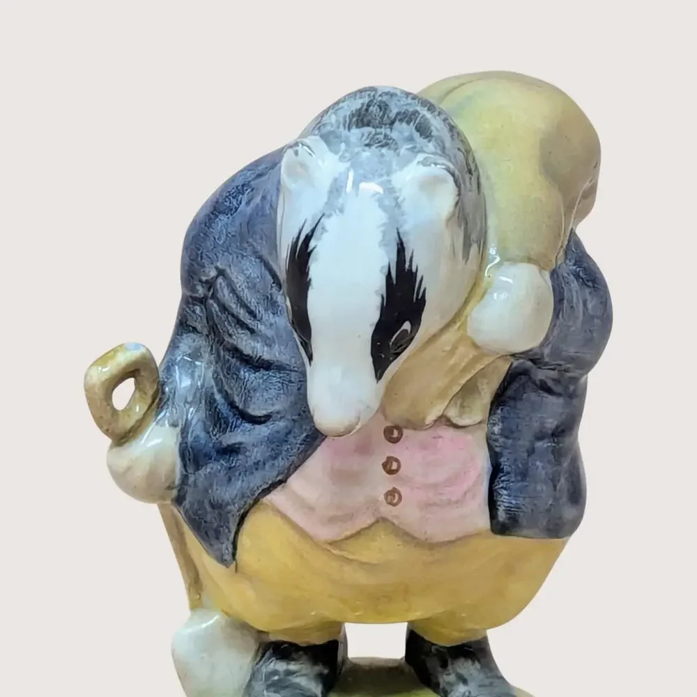 1970s Beswick F Warne Porcelain Tommy Brock Figurine